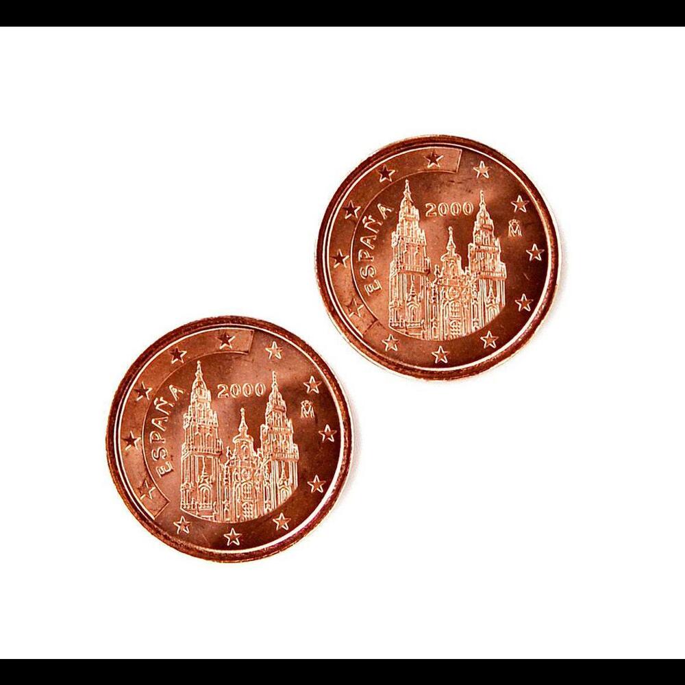 Spain Euro Coin Cufflinks